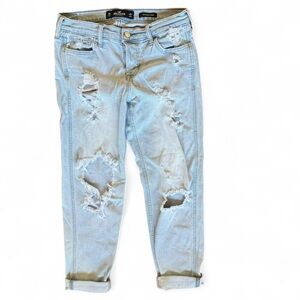 Hollister Light Blue Distressed  Jeans